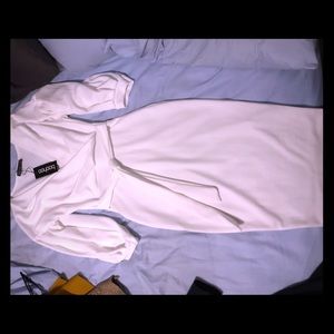 Boohoo White Dress